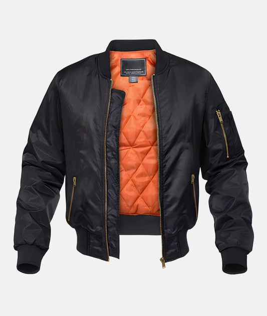 Herren Bomberjacke Steppfutter Normale Passform - Eveloria