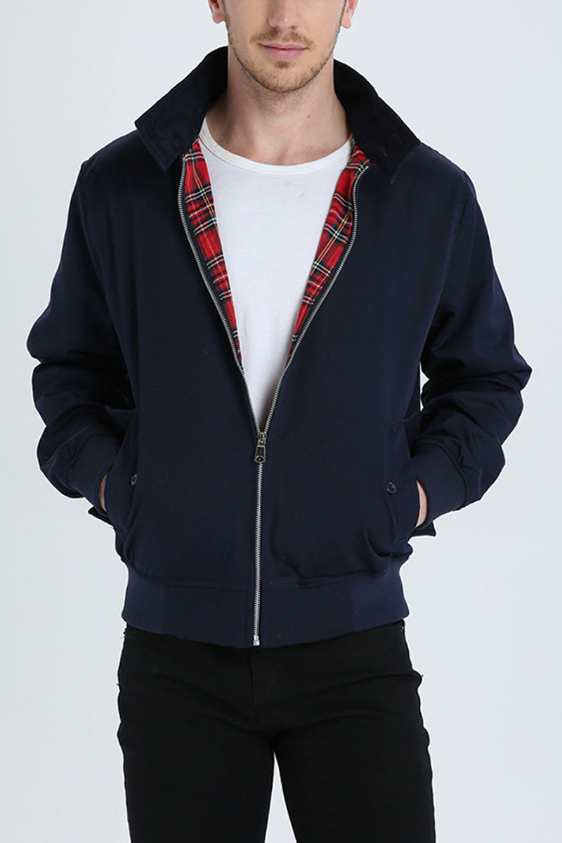 Herren Harrington-Jacke Leicht Mit Reißverschluss - Eveloria