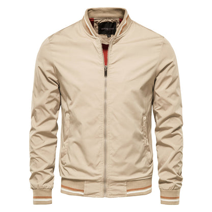 Bomberjacke - Winddichte Zip-Up Sommerjacke für Männer-Khaki-XS-Chaps Herrenmode