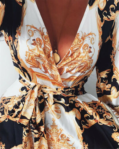 Eveloria Damenkleid Boho Schlitz