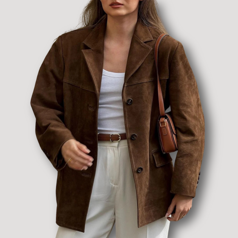 Eveloria Damen Gebürstete Jacke