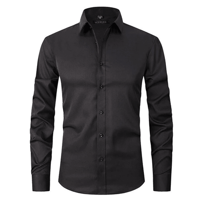 Herren Langarmhemd Knitterfrei