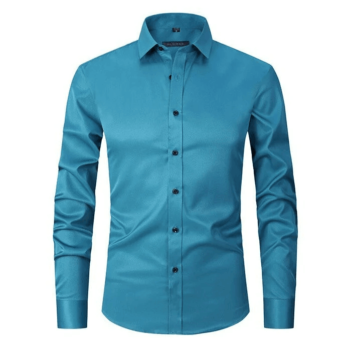Herren Langarmhemd Knitterfrei