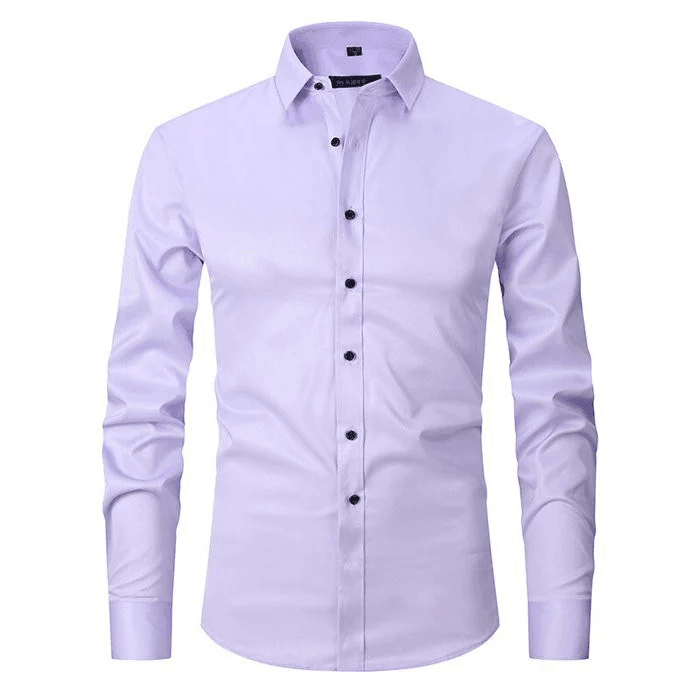 Herren Langarmhemd Knitterfrei