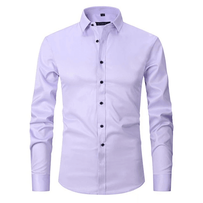 Herren Langarmhemd Knitterfrei