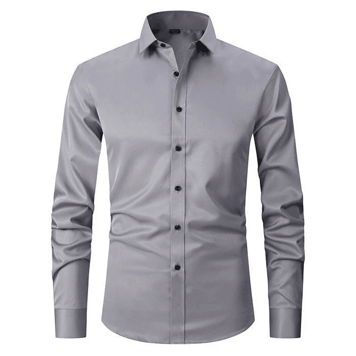 Herren Langarmhemd Knitterfrei