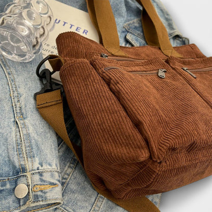 Damen Tote Tasche Alltag Leder Braun