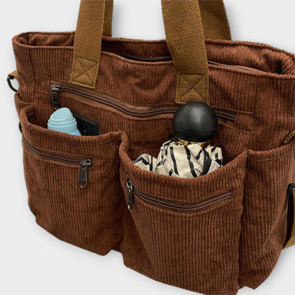 Damen Tote Tasche Alltag Leder Braun
