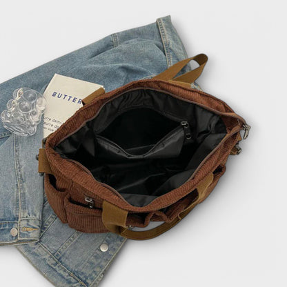 Damen Tote Tasche Alltag Leder Braun