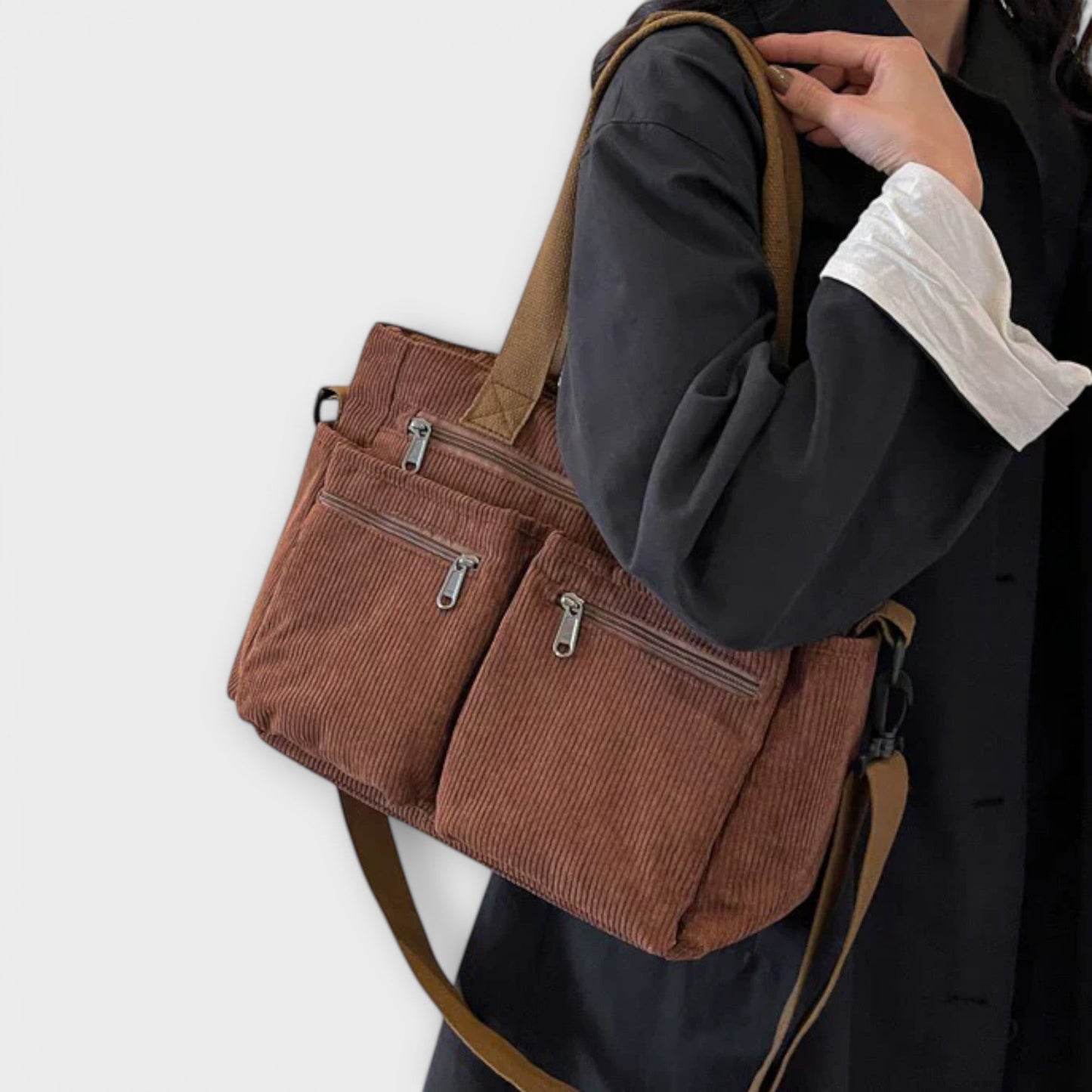 Damen Tote Tasche Alltag Leder Braun