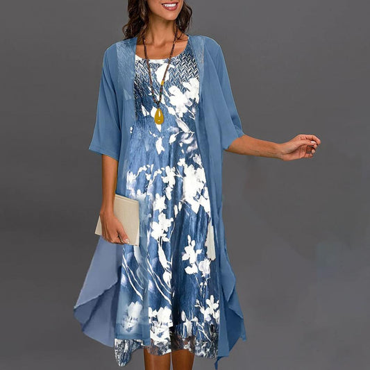 Elastisches Damenkleid Sommer Farben Stretch - Eveloria