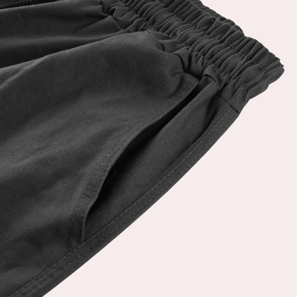 Herren Cargo Hose Weit Bein Kordelzug Mehrere Taschen