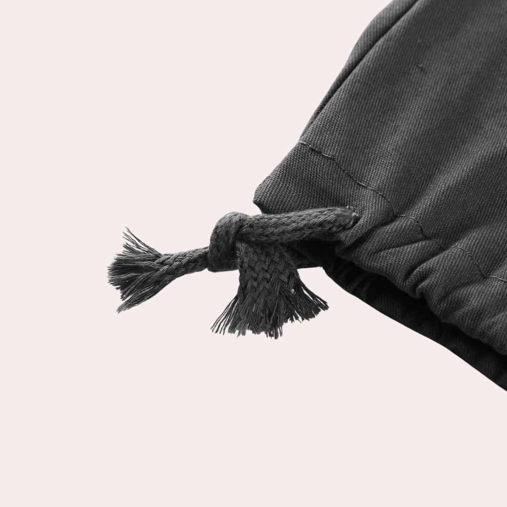 Herren Cargo Hose Weit Bein Kordelzug Mehrere Taschen