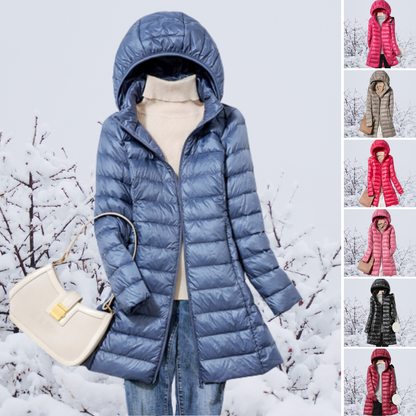 Damen Winterjacke Leicht Mit Kapuze - Eveloria