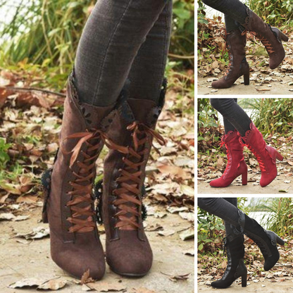 Eveloria Damen Stiefel Hochabsatz