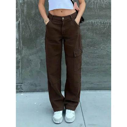 Damen Cargohose Trendig Lässig Bequem