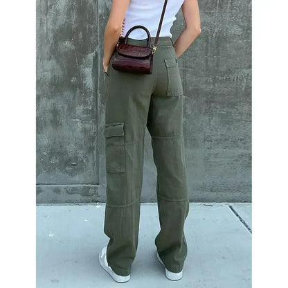 Damen Cargohose Trendig Lässig Bequem