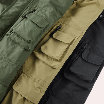 Herren Outdoorjacke Utility-Stil Wasserdicht Funktionsjacke