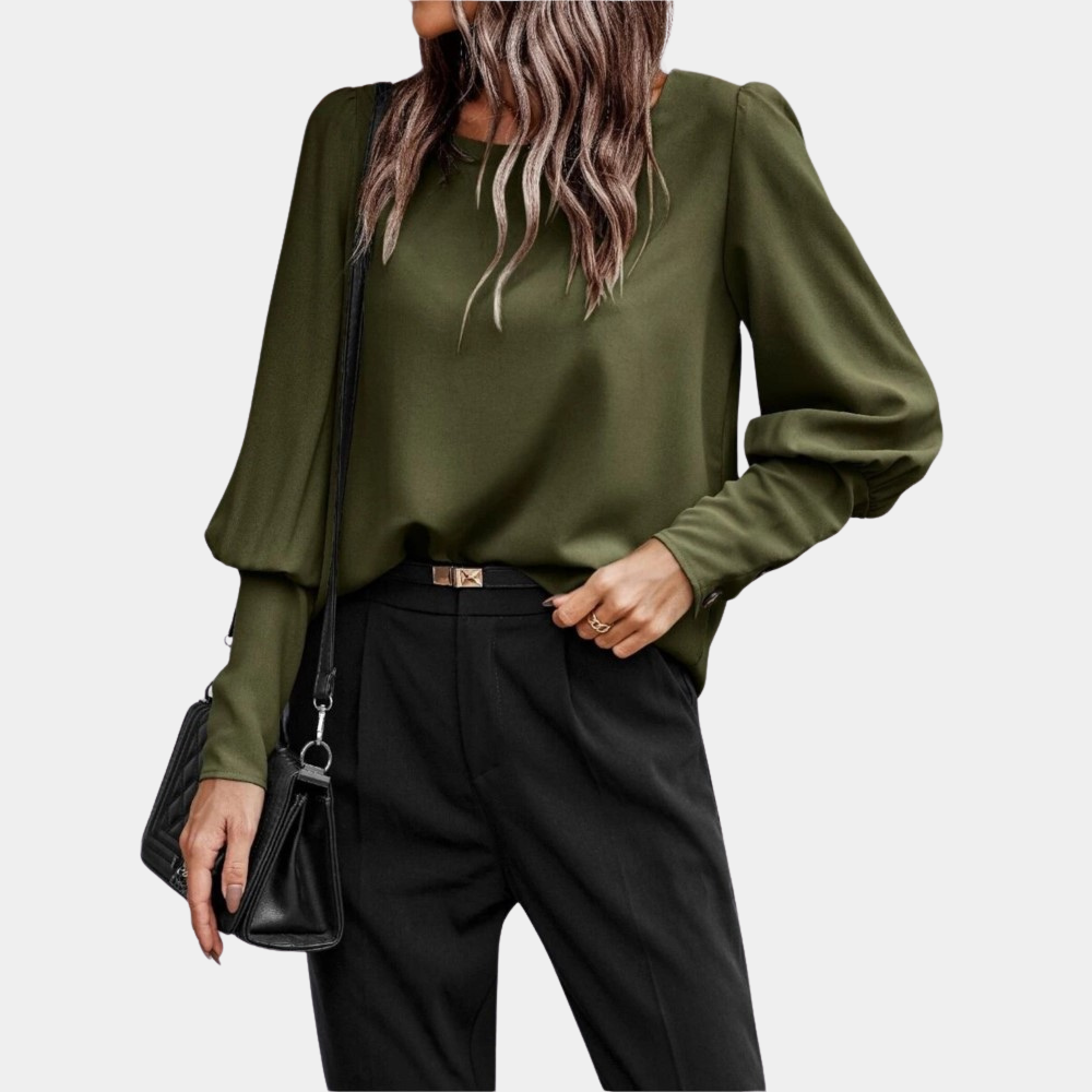 Eveloria Damen Bluse Klassischer Schnitt Elegantes Design