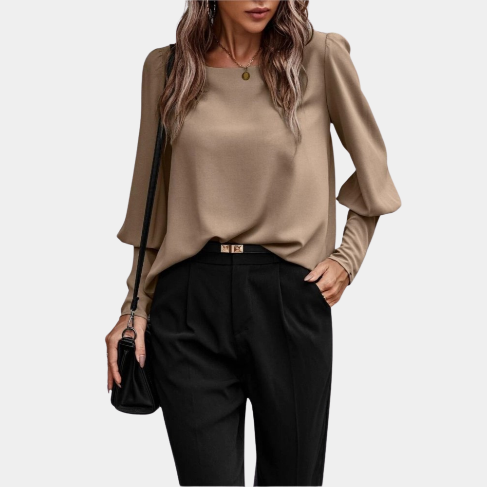 Eveloria Damen Bluse Klassischer Schnitt Elegantes Design