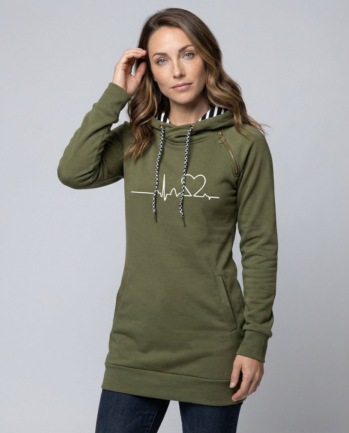Damen Kapuzenpullover Lässig - Eveloria