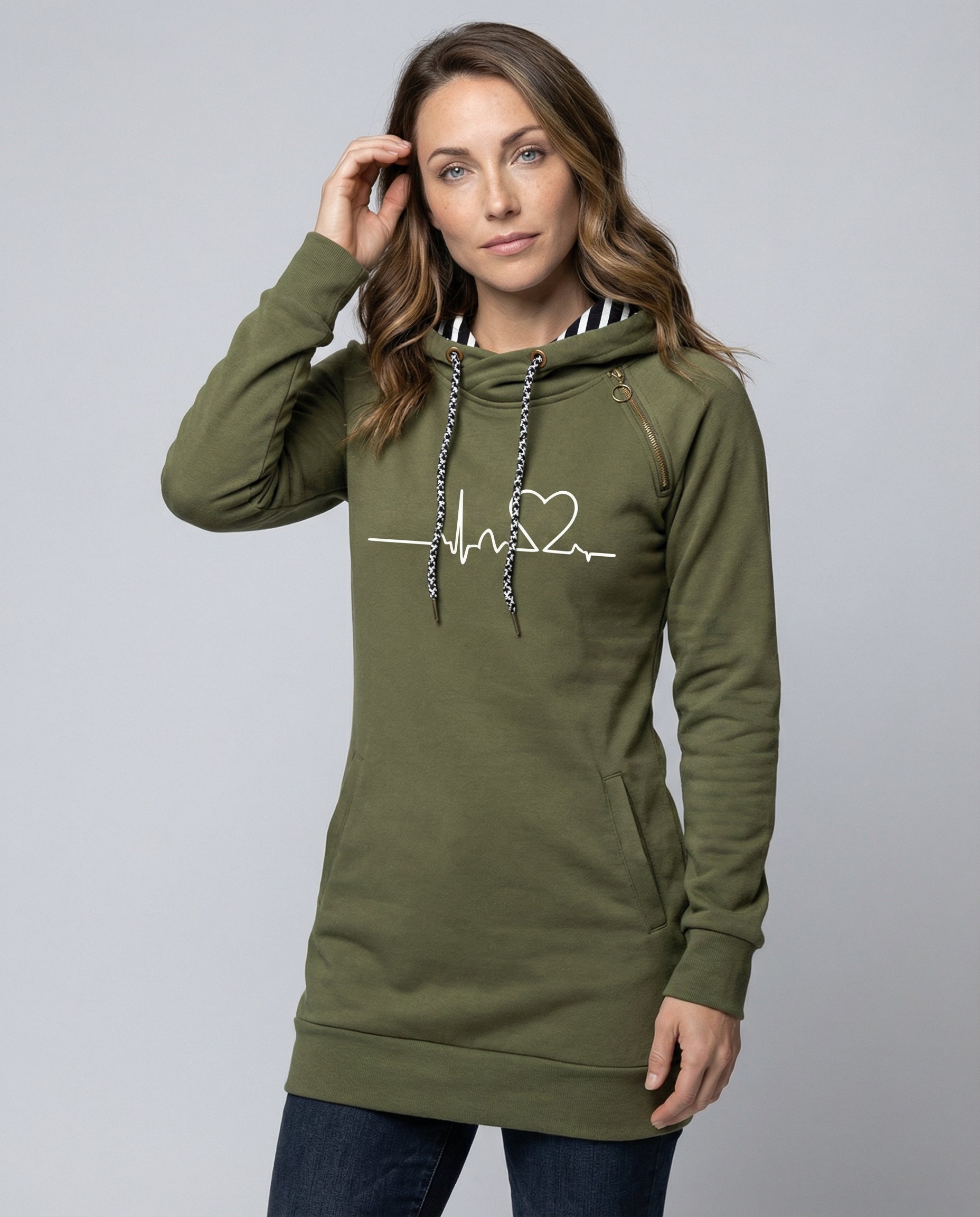 Damen Kapuzenpullover Lässig - Eveloria