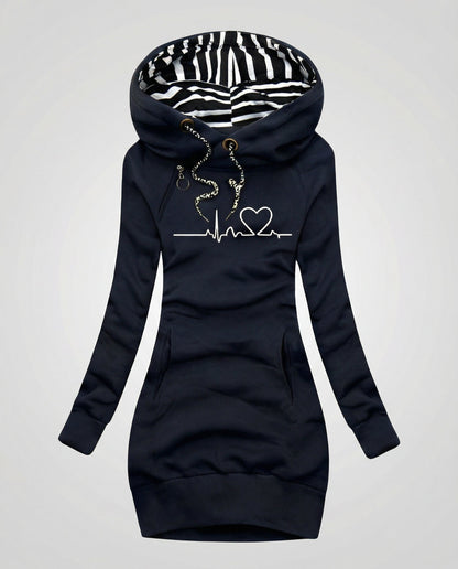 Damen Kapuzenpullover Lässig