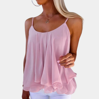 Damen Trägertop Weiches Jersey Einfarbig Locker - Eveloria