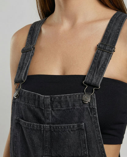 Damen Latzhose Denim Crossback