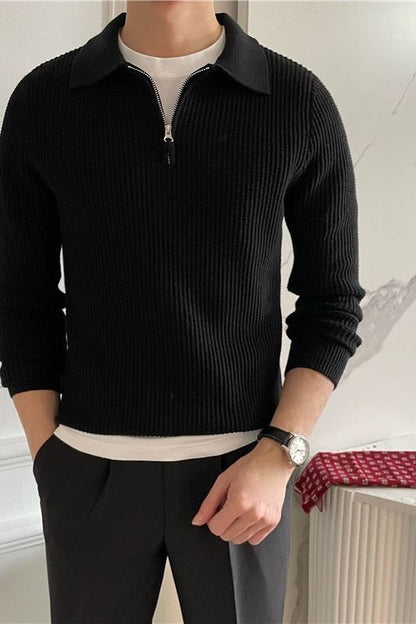 Eveloria Herren Poloshirt Elegantes Baumwolle Weiß