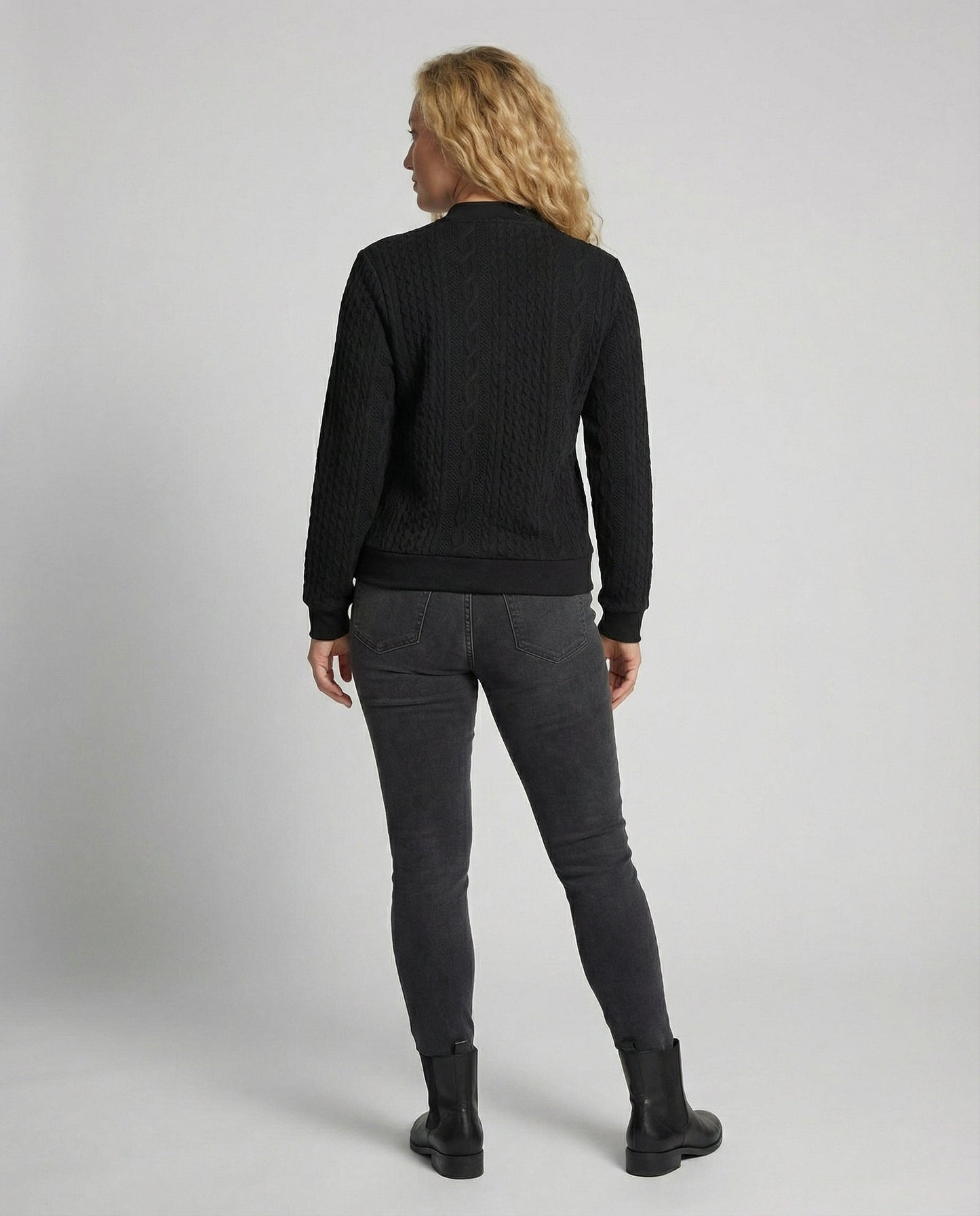 Damen Casual-Pullover Weich Texturiert