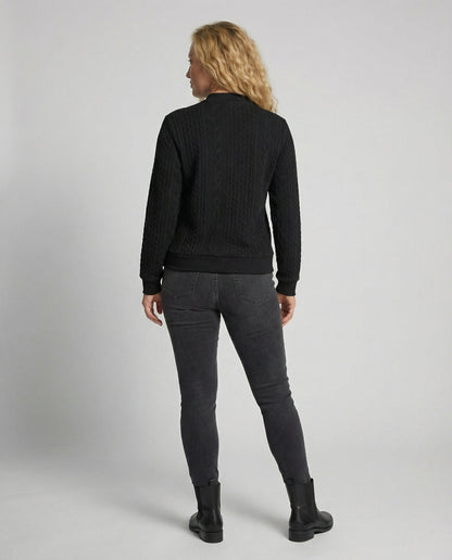 Damen Casual-Pullover Weich Texturiert