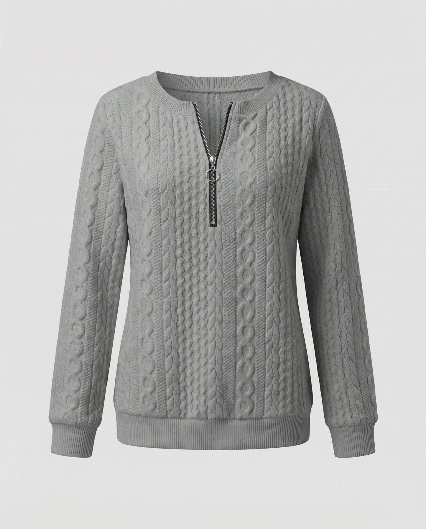Damen Strickpullover Casual Baumwolle Beige