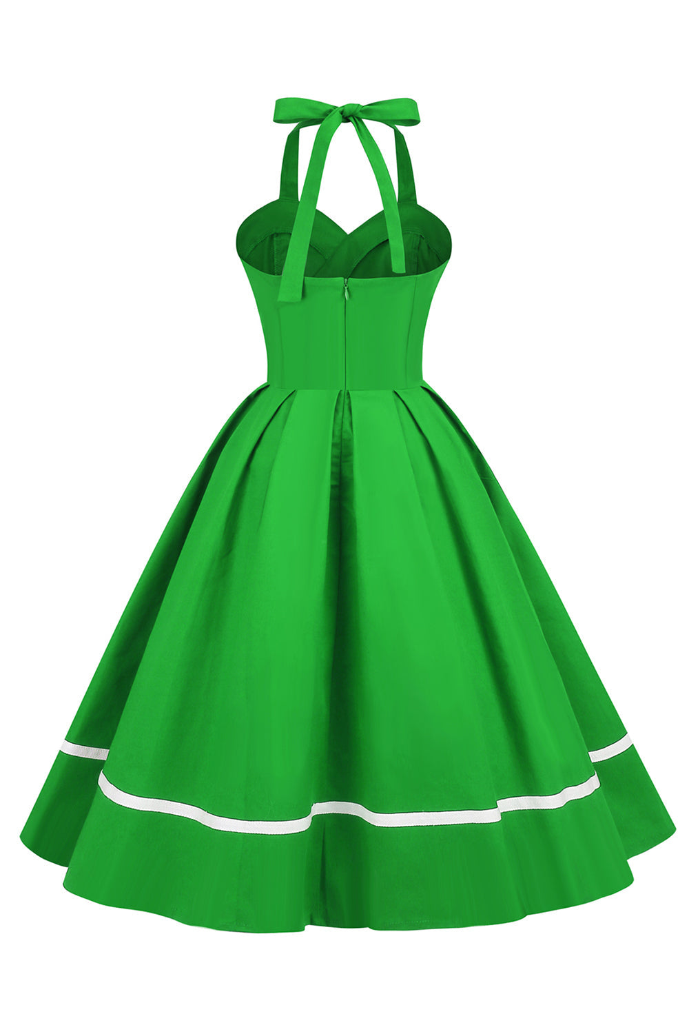 Damen Pin-Up Kleid V-Ausschnitt 50er Jahre Stil