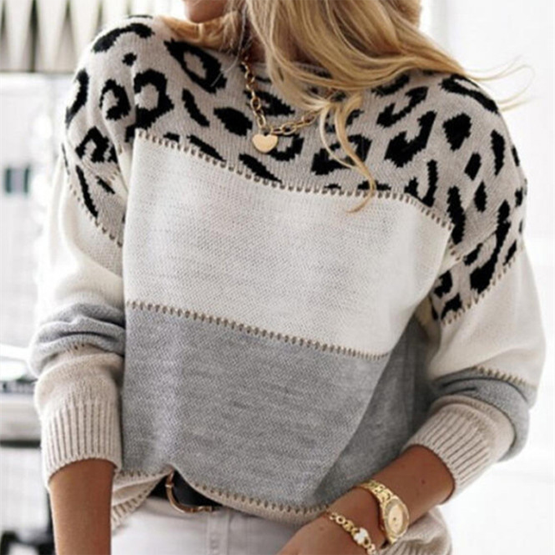 Damen Pullover mit Druck Trendfarben - Eveloria