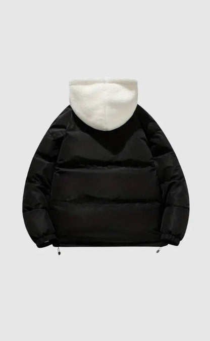 Herren Daunenjacke Reißverschluss Warm