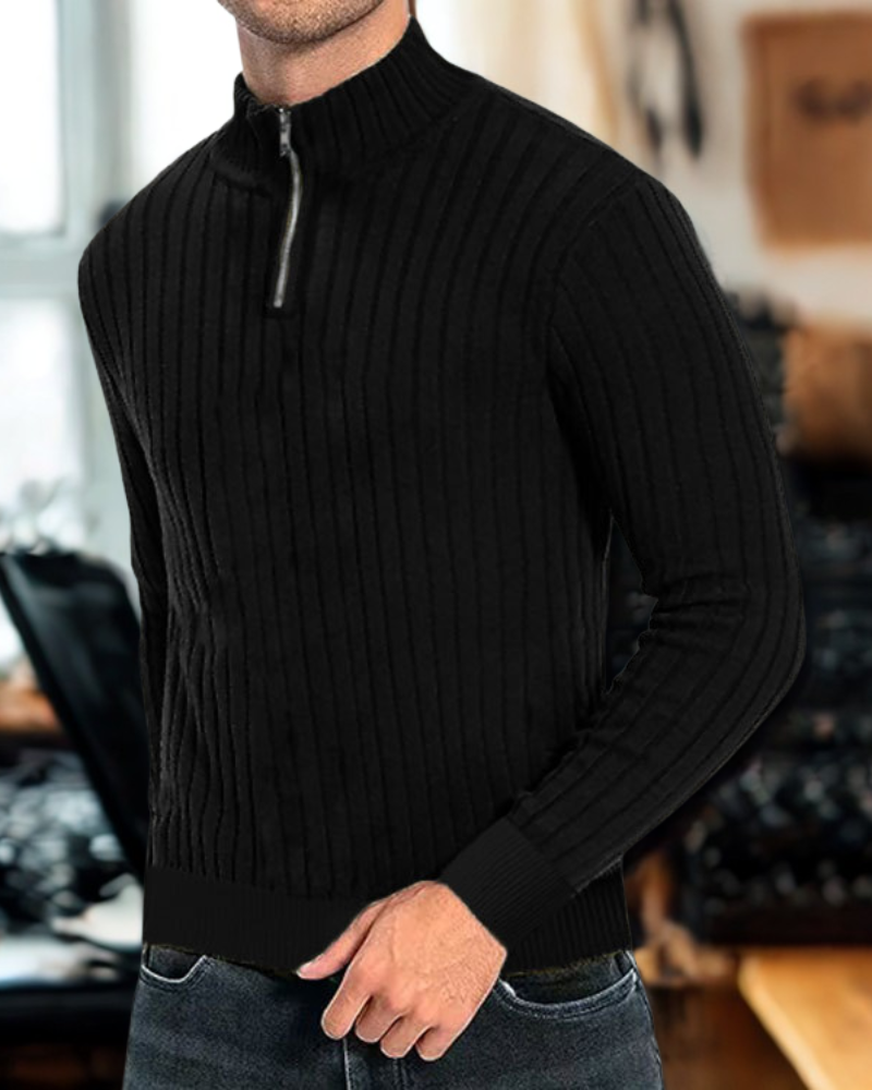Herren Strickpullover Langarm Baumwolle Regular Fit