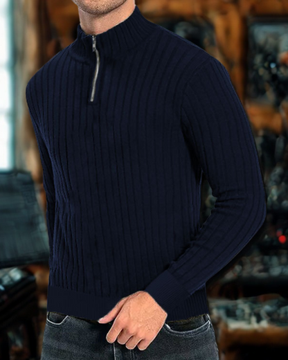 Herren Strickpullover Langarm Baumwolle Regular Fit