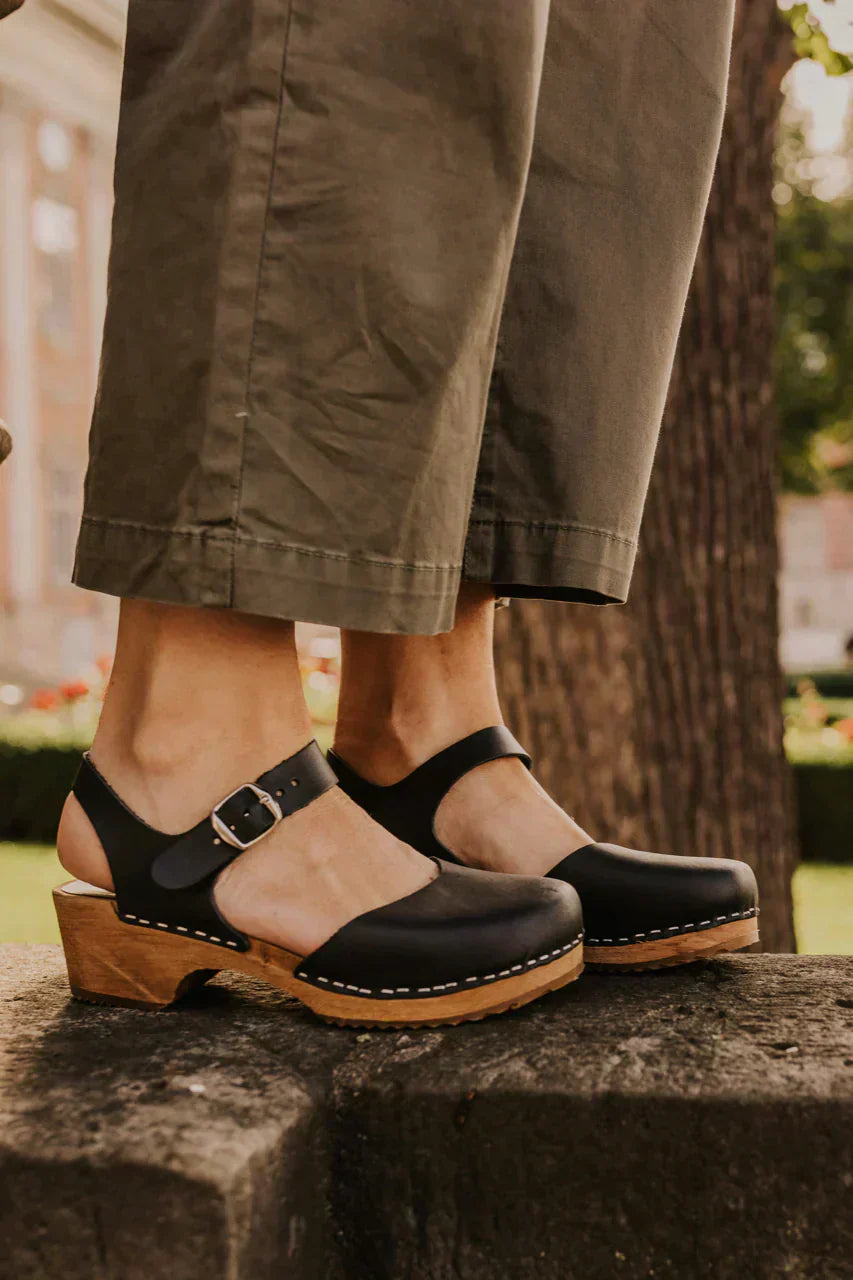 Damen Clogs Blockabsatz Komfortschuhe