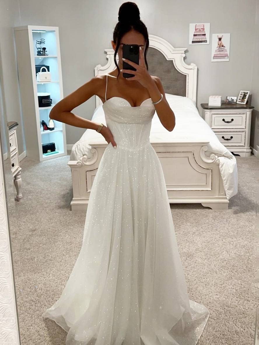 Eveloria Damen Abendkleid Ärmellos Feine Träger Braun