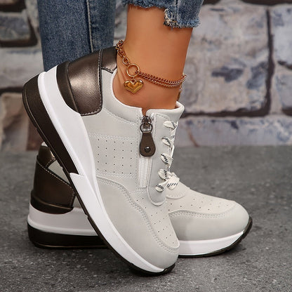 Damen Plattform-Sneaker Orthopädisch Komfortschuhe
