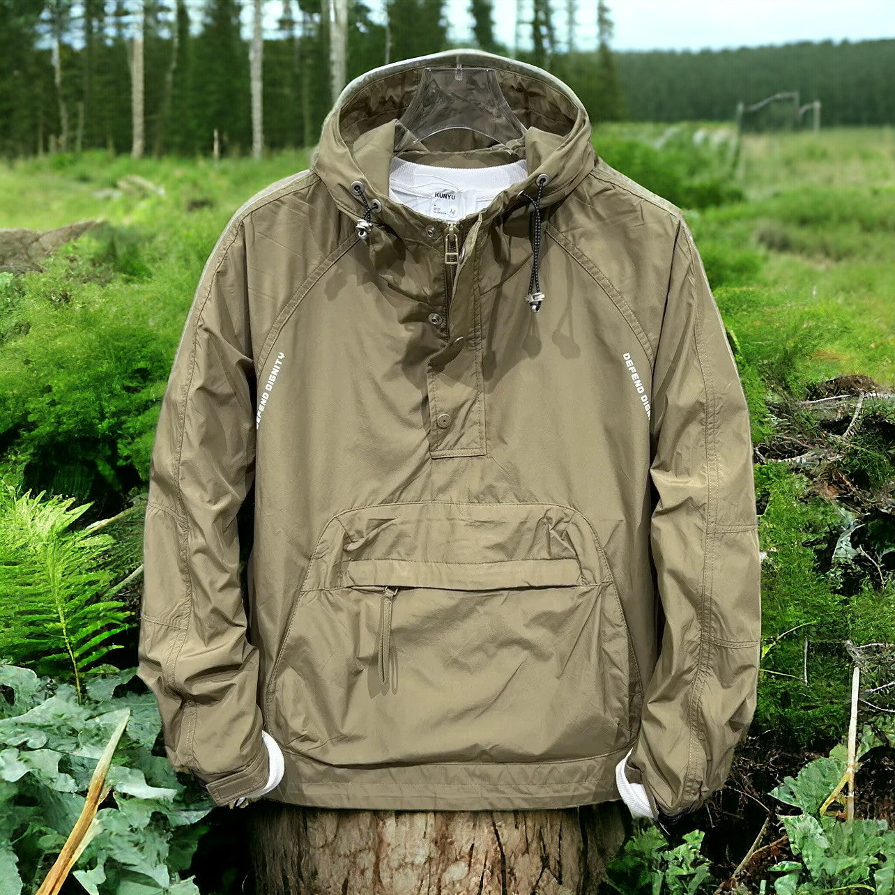 Eveloria Damen Windbreaker Kapuze Wasserdicht