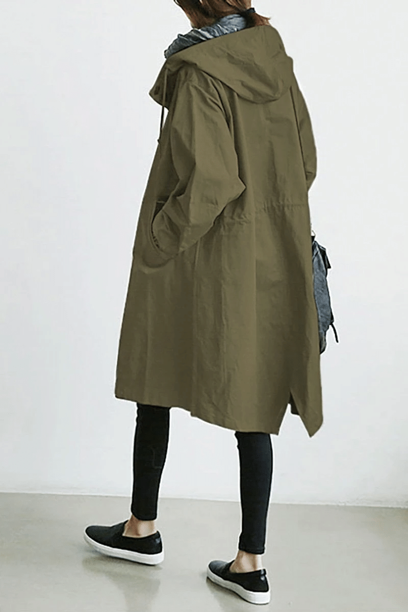 Damen Winterjacke Lange Kapuze Wasserdicht