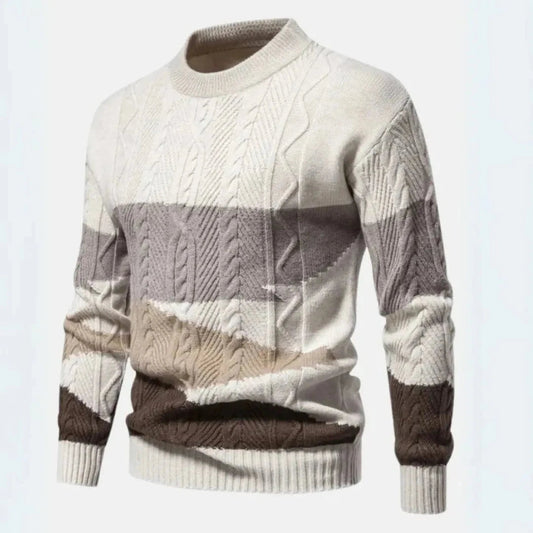 Eveloria Herren Kabelpullover Verlauf Design - Eveloria