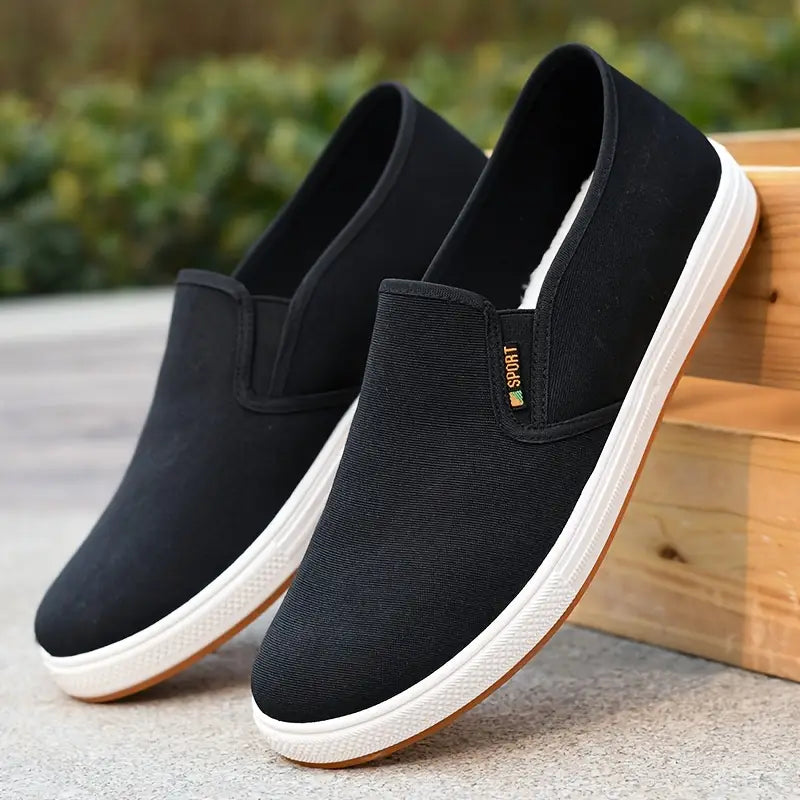 Männer Canvas Slipper Leicht Beige - Eveloria