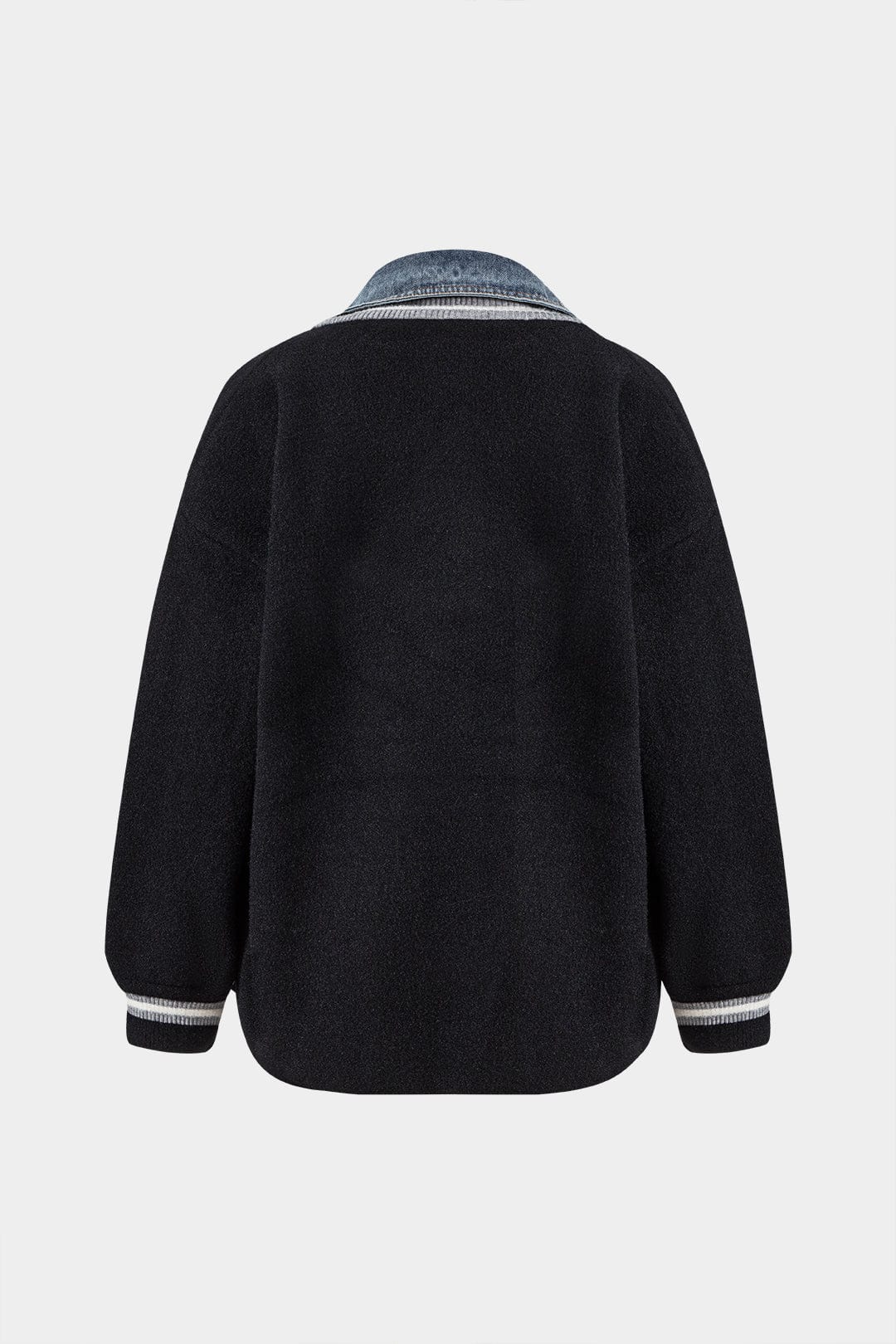 Damen Denim-Hemd-Cardigan Kombi Blau