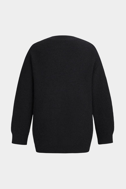 Damen Strickcardigan mit Denim-Patches