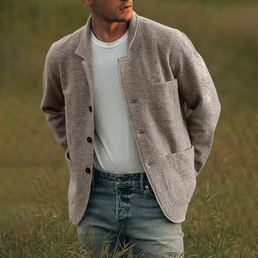 Eveloria Herren Strickjacke Funktionale Taschen Lässig - Eveloria