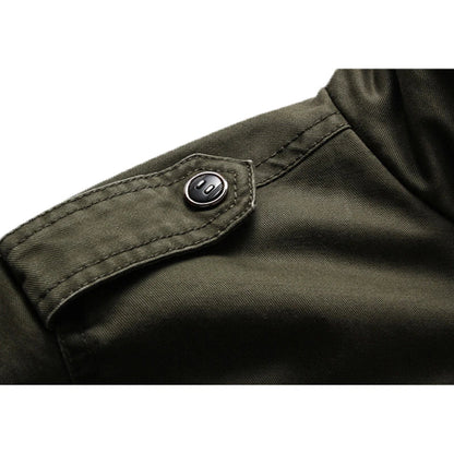 Cargo Jacke - Army grün - Feldjacke - Militärische Einsatzjacke - Herrenjacke-Chaps Herrenmode
