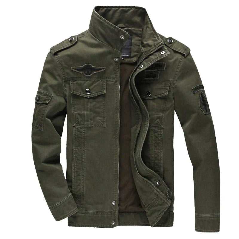 Herren Feldjacke Armygrün Militärisch - Eveloria